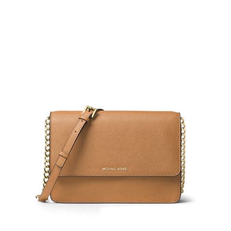 Daniela Large Leather Crossbody .